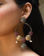 Rivaya Heritage Medallion Dangler Earrings