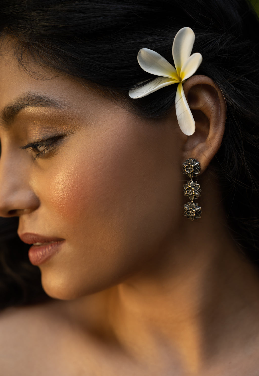 Flora Cascade Dangler Earrings