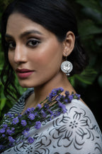Freeflight Bird Oxidised Silver Dangler Earrings