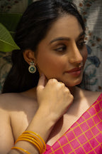 Emerelle Regal Floral Stud Earrings