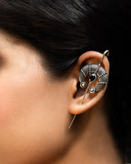Noir Halo Ear Cuff Statement Earrings