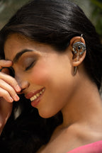 Noir Halo Ear Cuff Statement Earrings