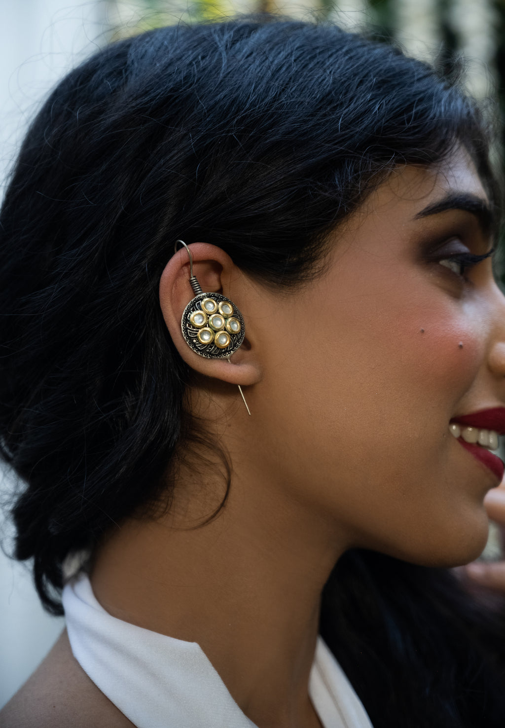 Noorvanshi Kundan Ear Cuff