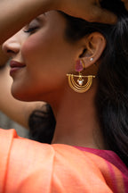 Aurelia Blush Arc Statement Earrings