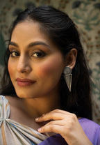 Noir Geometry Statement Earrings