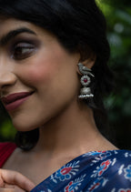 Mayura Heritage Bird Jhumki Earrings