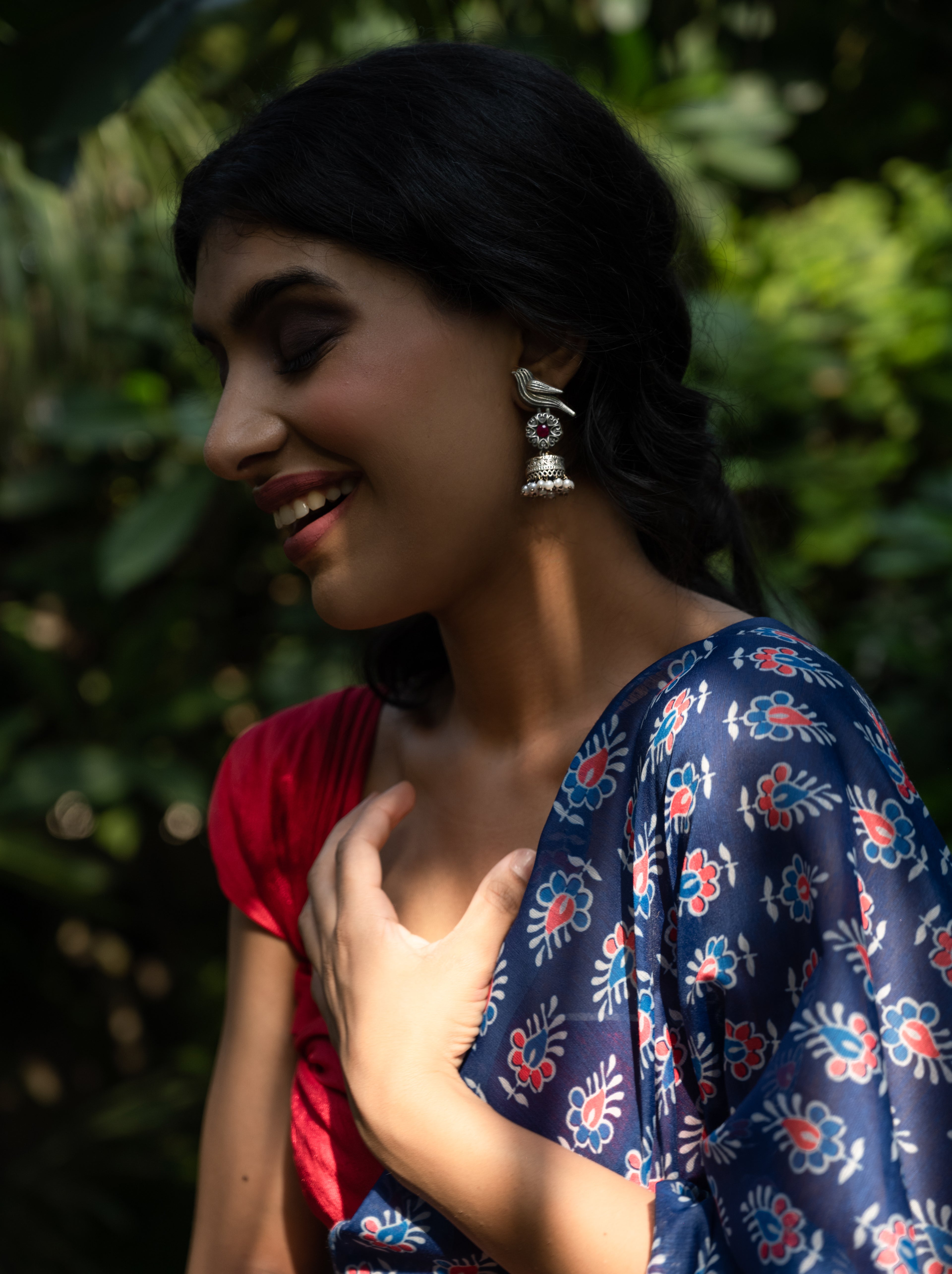 Mayura Heritage Bird Jhumki Earrings