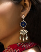Neelaya Enamel Heritage Dangler Earrings
