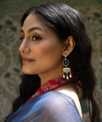 Neelaya Enamel Heritage Dangler Earrings