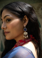 Neelaya Enamel Heritage Dangler Earrings