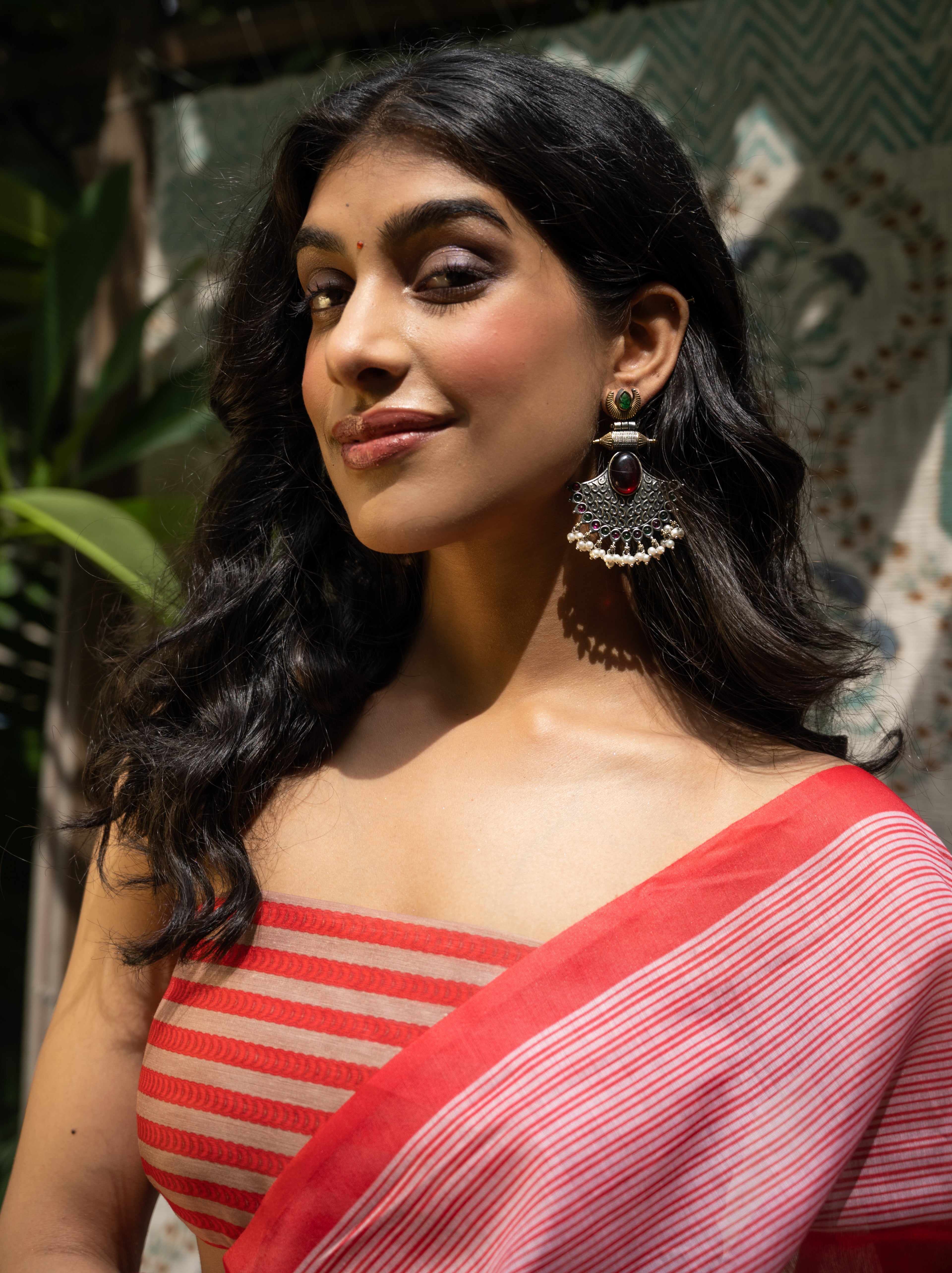 Rajsi Pearl Cascade Heritage Earrings