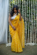 Sunlit Bloom Chanderi Saree