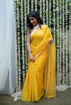 Sunlit Bloom Chanderi Saree
