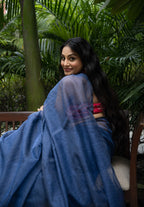 Midnight Azure Kota Saree
