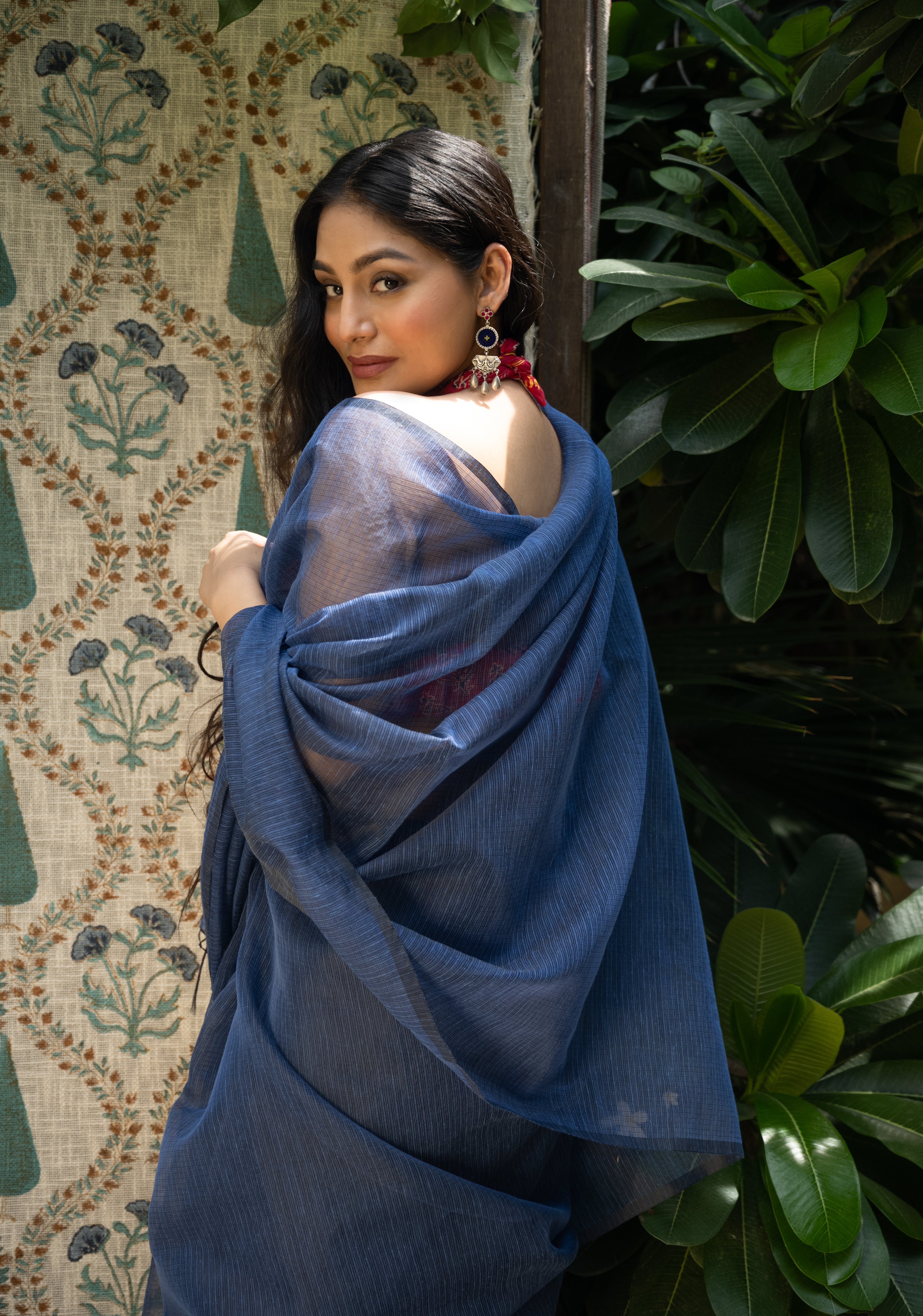 Midnight Azure Kota Saree