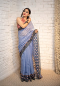 Azure Heritage Chanderi Saree