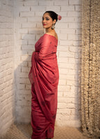 Rosewood Grace Chanderi Saree