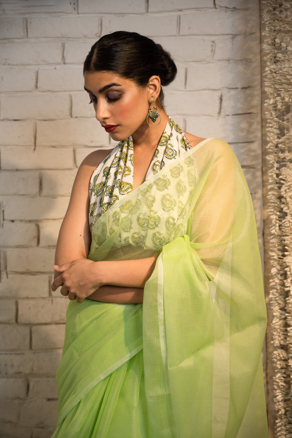 Verdant Breeze Kota Saree