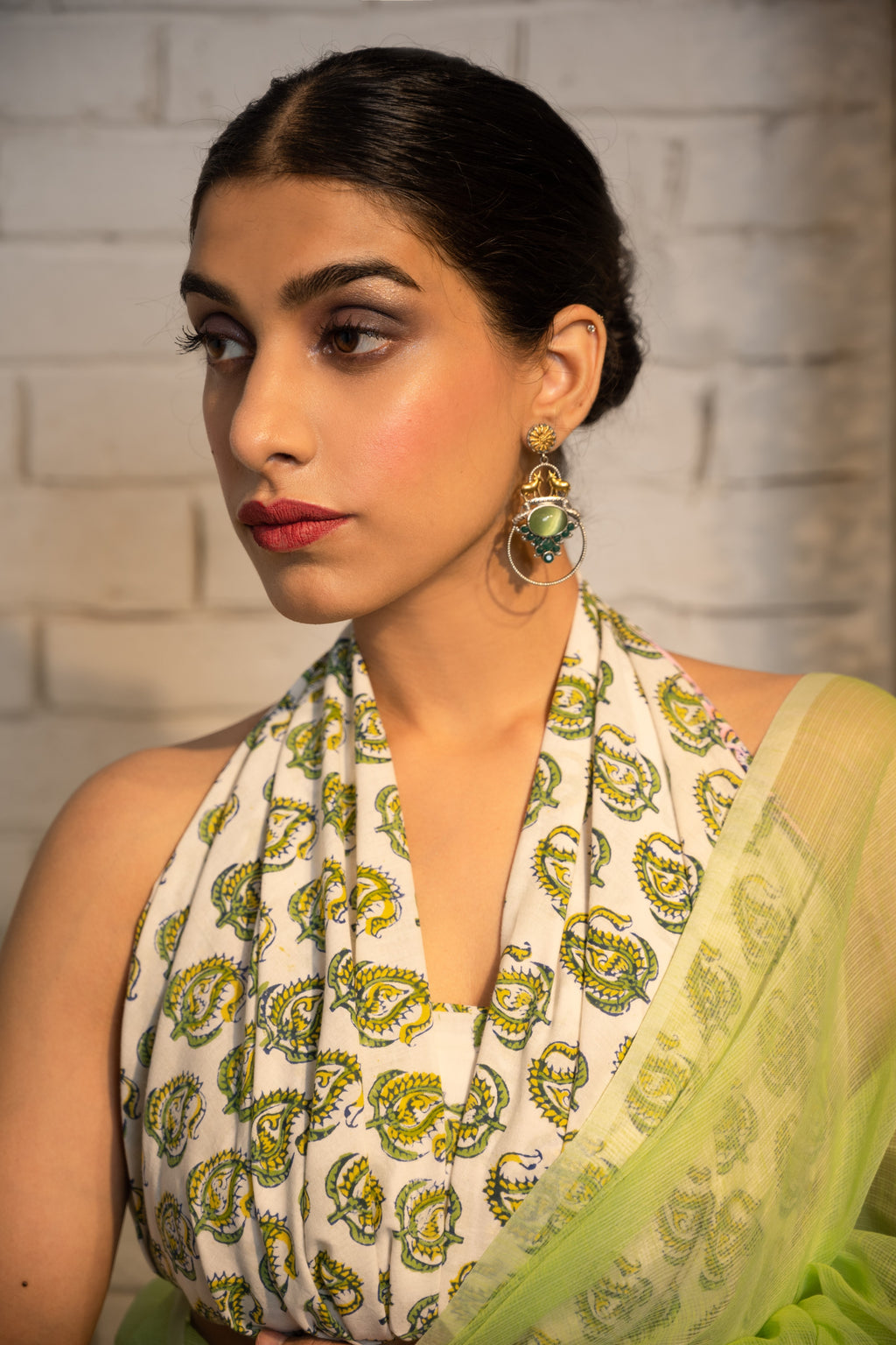 Verdant Breeze Kota Saree