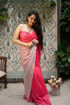 Rose Radiance Chanderi Saree