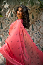 Blush Royale Buti Chanderi Saree