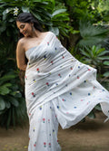 Ivory Meadow Buti Chanderi Saree